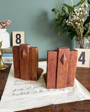 Pair of Antique Wooden Art