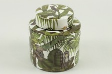 Porcelain Lidded Jungle Vase