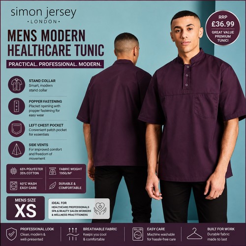 Mens healthcare tunic salon - mens,