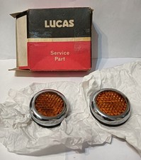 ROUND AMBER REFLECTOR GENUINE