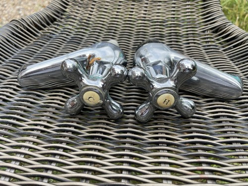 Traditional chrome taps hot - traditional,