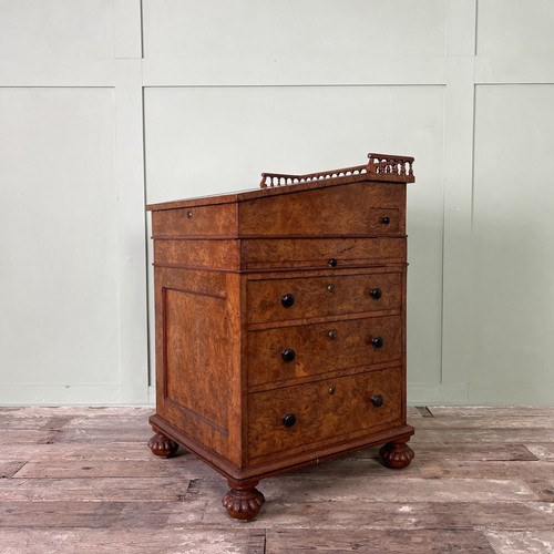 Antique pollard oak davenport - pollard,