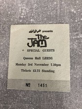 THE JAM QUEENS HALL LEEDS GIG