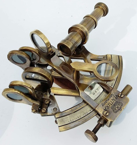 Brass marine sextant - brass,