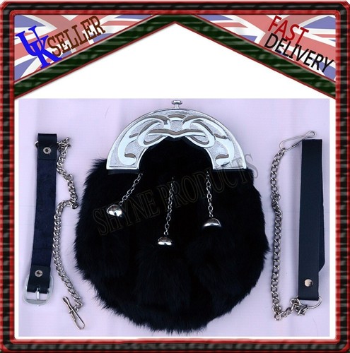 Full dress sporran black - full,