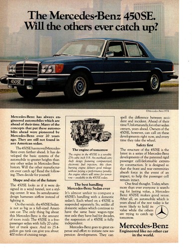 1974 mercedes benz - mercedes-benz, ~
