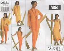 Vogue Sewing Pattern 2910 Jacket Shaped Hem Skirt Vests Trousers 14 16 18 New