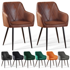 2X Dining Chairs Thickened Pad