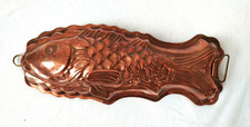 Fish design jelly mold copper - fish,