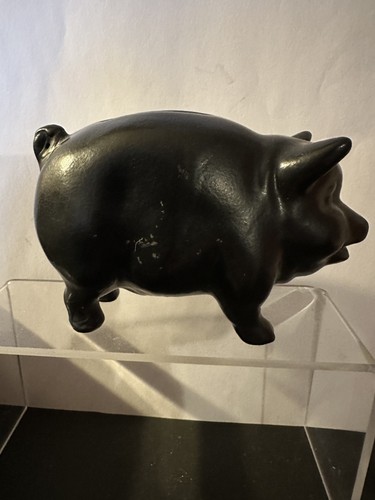 Sylvac black pig money - money, box