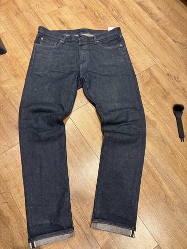 Uniqlo men blue selvedge - blue,