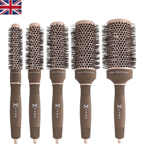Ionic round hair brush set - round,