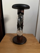 Vintage Reclaimed Textile Wooden Spool Bobbin Sand Timer - 5 mins.