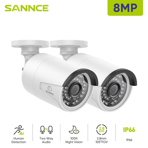 Sannce two way audio 8mp - two-way,
