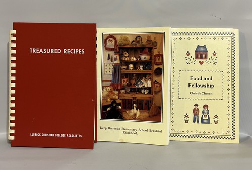 Lot vintage recipe books - lot,