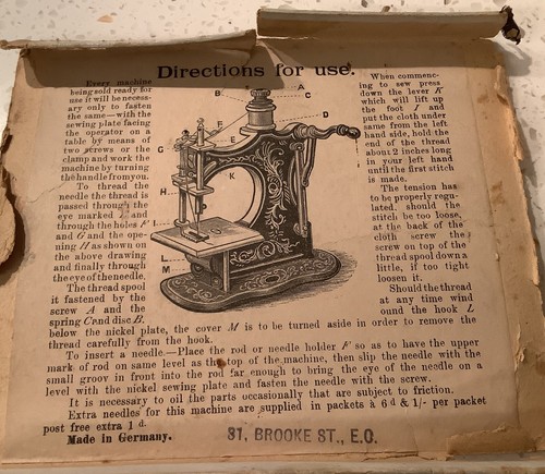 Antique miniature sewing - antique,