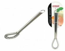 MAGIC WHISK 20CM STAINLESS STEEL MINI KITCHEN MIXER IDEAL FOR EGGS & SAUCES