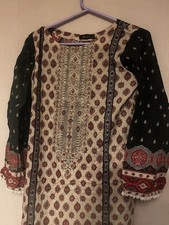 Designer Shalwar Kameez Indian Pakistani Khaddi Maria B.Sapphire Gul Ahmed