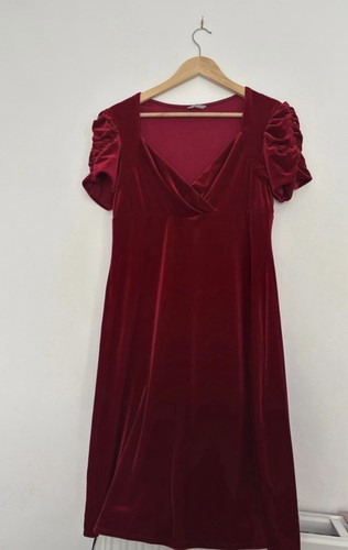 Ladies red velvet - red,