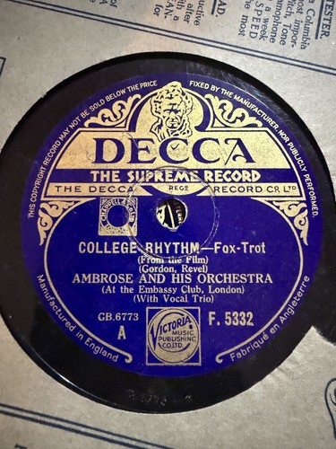Ambrose his orchestra - &,