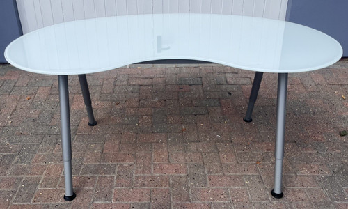 Ikea large kidney shaped - ikea, white