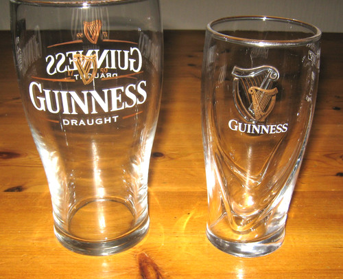 Guinness draught pint glass - guinness,