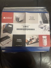 Unibind 100 Peice Steel Crystal Cover Slips-used For Documents. 