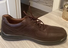 Hotter Lance Duel Fitting Men's Brown Leather Casual Comfort LaceUp Shoes UK8.5 