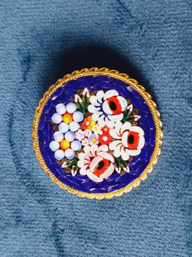 Vintage micro mosaic - micro, floral