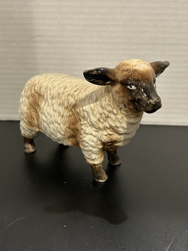 Vtg porcelain suffolk - porcelain, sheep
