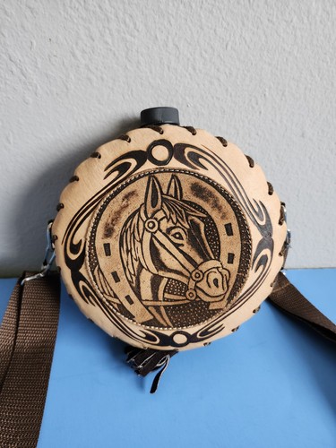Vintage hand tooled leather - vintage,