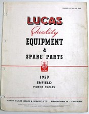 Lucas ROYAL ENFIELD 1959 CE 826D Electrics Equipment & Spare Parts
