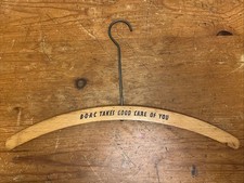 Vintage wooden coathanger boac - coathanger,