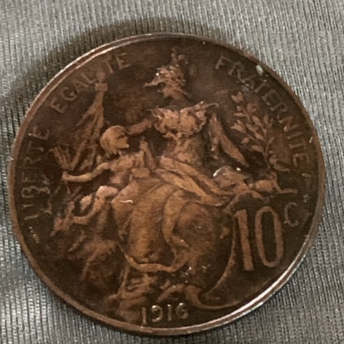 1916 french coin - 1916,