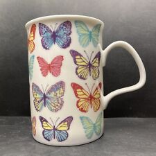 Laura Ashley 2012 Butterflies Fine Bone China Mug Made in India *Marked*