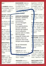 NV ITALY POSTCARD - PROMOCARD