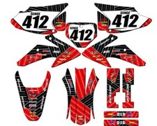 2008-2014 CRF 230 F RACE SERIES Red Senge Graphics Kit Compatible with Honda