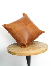 Genuine Leather Pillow Cover