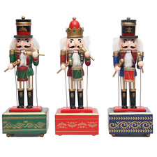Wooden nutcracker music box - 1,