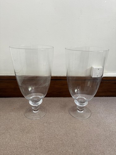 Pair large decorative clear - of,