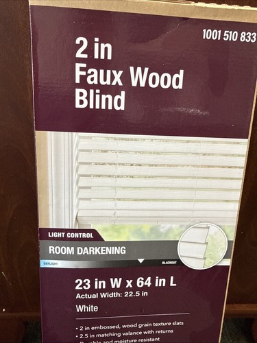 Faux wood blind - 2”,