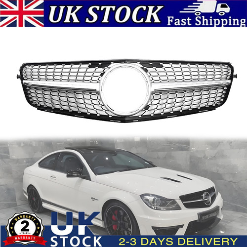 Silver front grille diamond - front,