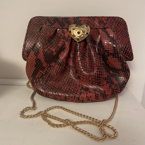 Zara red snakeskin - zara, crossbody