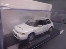Mazda Familia GTR 1993 White 1/43 Scale Box Mini Car Display Diecast Vol 248