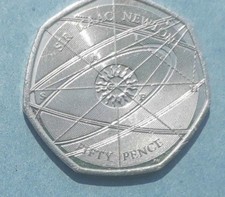 Sir Isaac Newton 50p Coin very