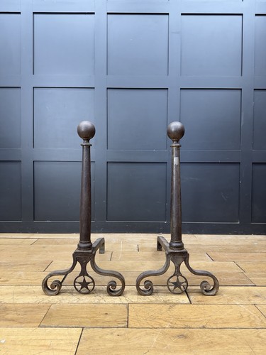 Large pair antique cast - pair,