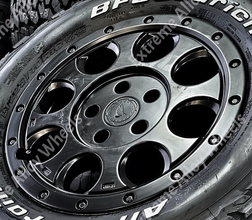 Black at7 alloy wheels - alloy,
