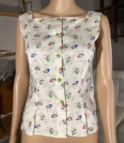Vintage 1950 cotton novelty - vintage, 1950's