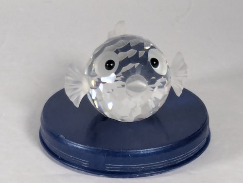 Swarovski crystal puffer fish - crystal,