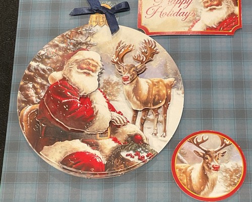 Father christmas and reindeer - father,